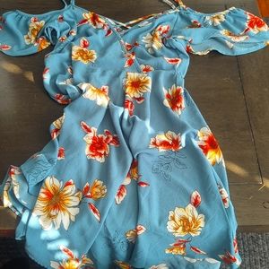 Women's floral spring dress